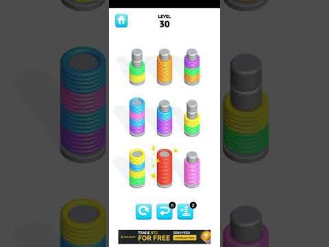 Video guide by All Games Here : Slinky Sort Puzzle Level 30 #slinkysortpuzzle