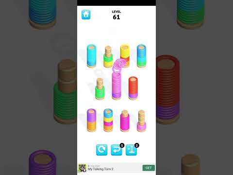 Video guide by All Games Here : Slinky Sort Puzzle Level 61 #slinkysortpuzzle