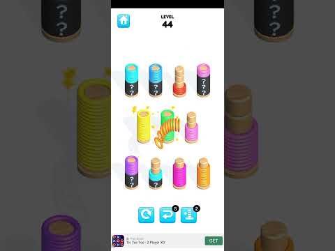 Video guide by All Games Here : Slinky Sort Puzzle Level 44 #slinkysortpuzzle