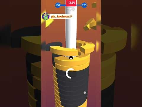 Video guide by μJn. Jayshwant P: Happy Stack Ball Level 1349 #happystackball