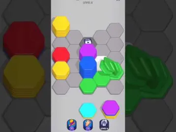 Video guide by Mobile pixel play: Hexa Sort Part 2 - Level 6 #hexasort
