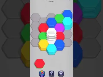 Video guide by Mobile pixel play: Hexa Sort Part 2 - Level 3 #hexasort