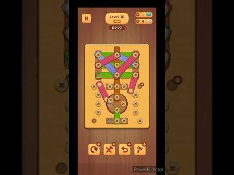 Video guide by Els Gaming: Wood Nuts & Bolts Puzzle Level 30 #woodnutsamp