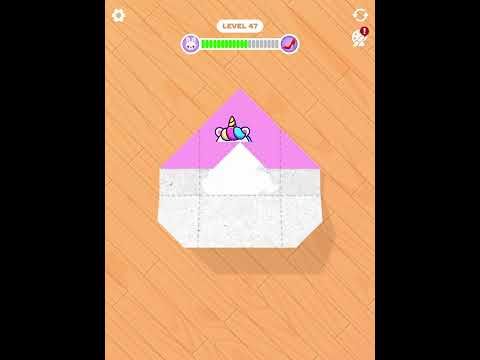 Video guide by short games: Paper Fold Level 47 #paperfold