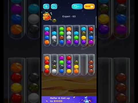 Video guide by Gaming ZAR Channel: Golden Bubble Sort Level 63 #goldenbubblesort