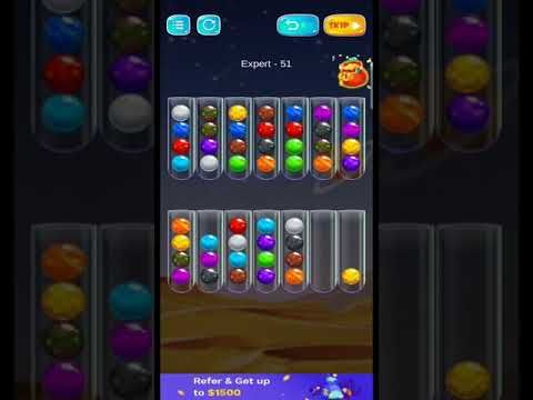 Video guide by Gaming ZAR Channel: Golden Bubble Sort Level 51 #goldenbubblesort