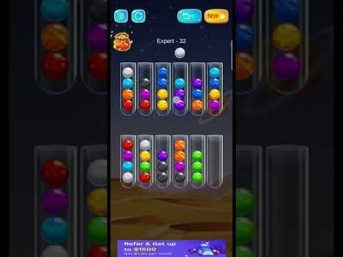 Video guide by Gaming ZAR Channel: Golden Bubble Sort Level 32 #goldenbubblesort