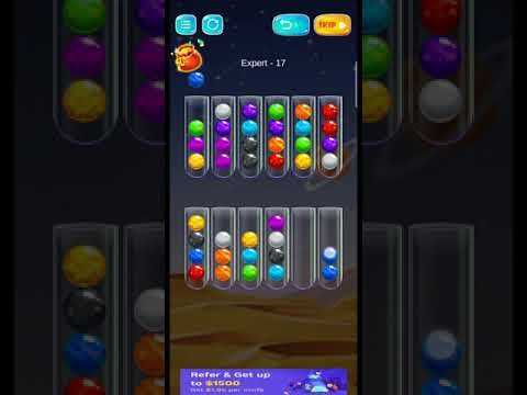 Video guide by Gaming ZAR Channel: Golden Bubble Sort Level 17 #goldenbubblesort