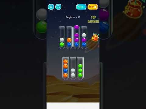 Video guide by TOP GAMMER: Golden Bubble Sort Level 42 #goldenbubblesort