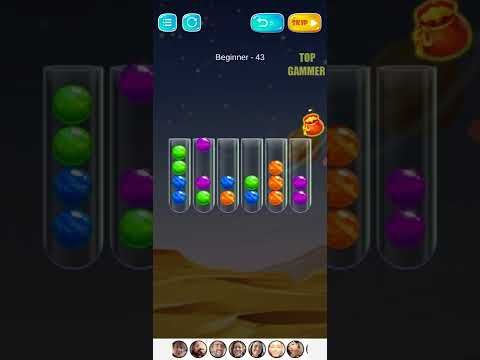 Video guide by TOP GAMMER: Golden Bubble Sort Level 43 #goldenbubblesort