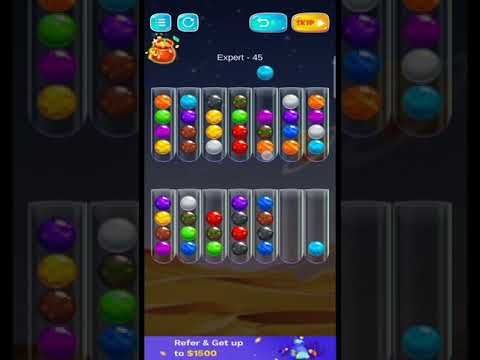 Video guide by Gaming ZAR Channel: Golden Bubble Sort Level 45 #goldenbubblesort