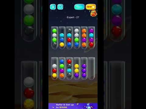 Video guide by BB Gaming98: Golden Bubble Sort Level 27 #goldenbubblesort