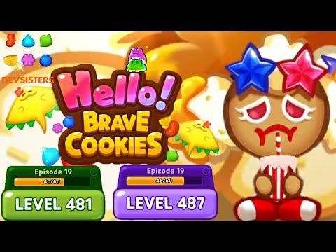 Video guide by Jelly Sapinho: Hello! Brave Cookies Level 481 #hellobravecookies