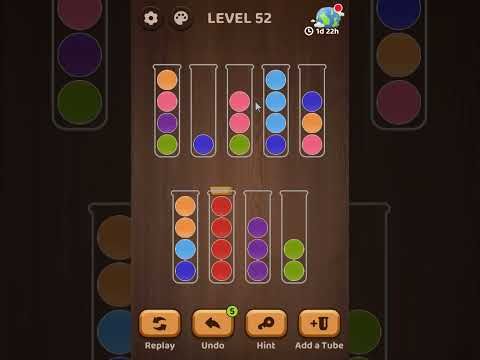 Video guide by Marcela Martinez: Ball Sort Puzzle Level 52 #ballsortpuzzle