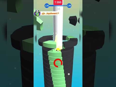 Video guide by μJn. Jayshwant P: Happy Stack Ball Level 1366 #happystackball