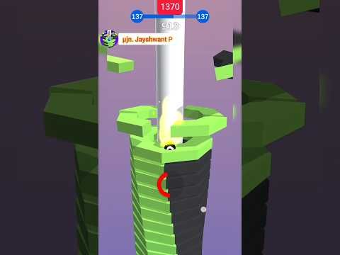 Video guide by μJn. Jayshwant P: Happy Stack Ball Level 1370 #happystackball