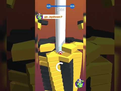 Video guide by μJn. Jayshwant P: Happy Stack Ball Level 605 #happystackball