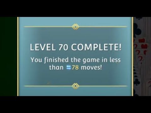 Video guide by SolitaireSavvy: 'Solitaire Level 70 #solitaire