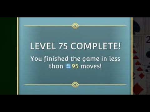 Video guide by SolitaireSavvy: Solitaire:-) Level 75 #solitaire