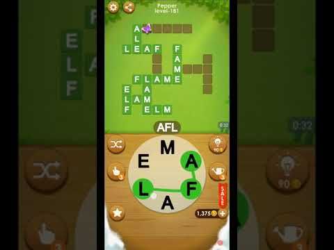 Video guide by ETPC EPIC TIME PASS CHANNEL: Word Farm Cross Level 181 #wordfarmcross