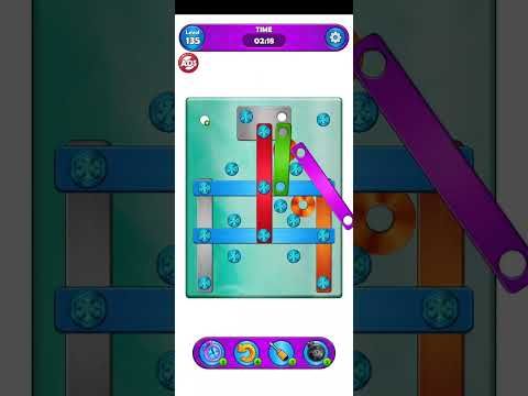 Video guide by ankit goel: Screw Puzzle Level 135 #screwpuzzle
