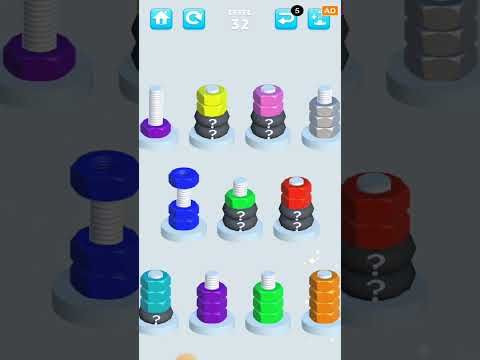 Video guide by King Cobra Snake: Nuts And Bolts Sort Level 32 #nutsandbolts