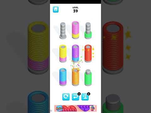 Video guide by All Games Here : Slinky Sort Puzzle Level 39 #slinkysortpuzzle