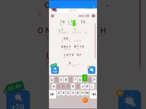 Video guide by The Gamer?: Cryptogram Level 8 #cryptogram