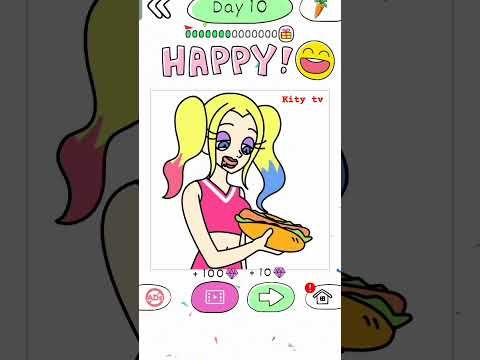 Video guide by Kity Tv: Draw Happy Queen Level 10 #drawhappyqueen