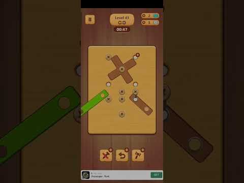 Video guide by santringabar: Wood Nuts & Bolts Puzzle Level 43 #woodnutsamp