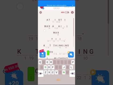Video guide by The Gamer?: Cryptogram Level 25 #cryptogram
