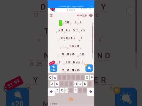 Video guide by The Gamer?: Cryptogram Level 33 #cryptogram