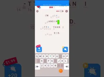 Video guide by The Gamer?: Cryptogram Level 15 #cryptogram