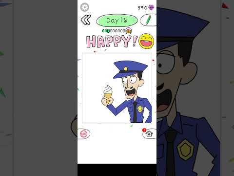 Video guide by ☬Prashant 999☬: Draw Happy Police! Level 16 #drawhappypolice