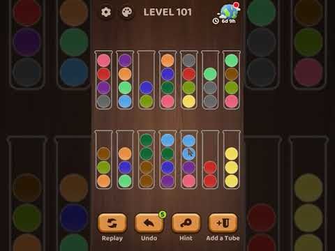 Video guide by Marcela Martinez: Ball Sort Puzzle Level 101 #ballsortpuzzle