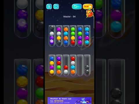 Video guide by Gaming ZAR Channel: Golden Bubble Sort Level 94 #goldenbubblesort