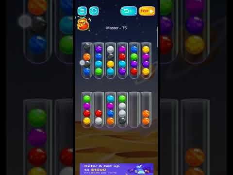 Video guide by Gaming ZAR Channel: Golden Bubble Sort Level 75 #goldenbubblesort