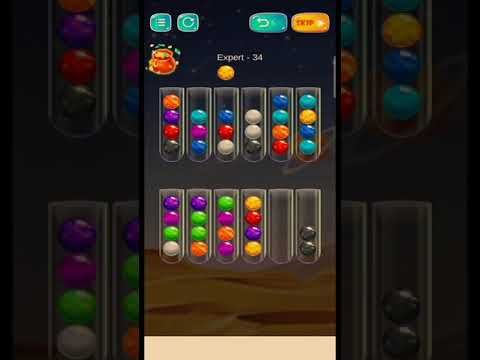 Video guide by Gaming ZAR Channel: Golden Bubble Sort Level 34 #goldenbubblesort