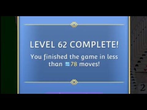 Video guide by SolitaireSavvy: Solitaire:-) Level 62 #solitaire