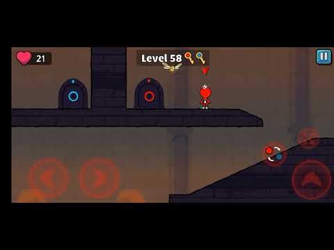 Video guide by Gaming world: Red and Blue Level 58 #redandblue