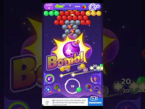 Video guide by Usha Gaming: Bubble POP GO! Level 18 #bubblepopgo