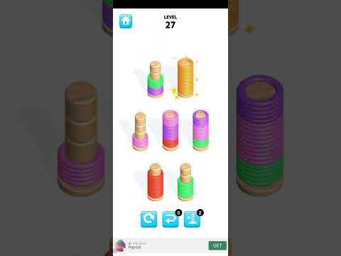 Video guide by All Games Here : Slinky Sort Puzzle Level 27 #slinkysortpuzzle