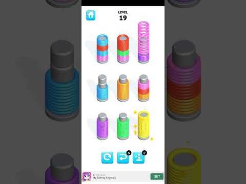 Video guide by All Games Here : Slinky Sort Puzzle Level 19 #slinkysortpuzzle
