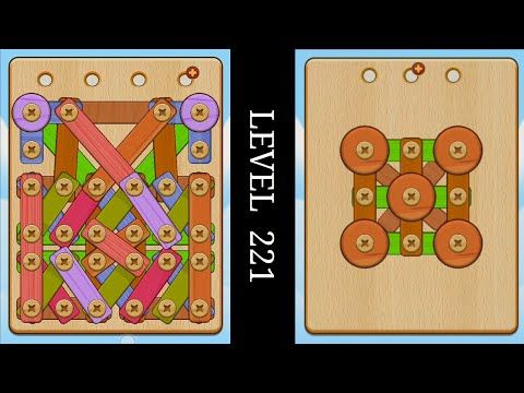 Video guide by DB2 Gaming: Wood Nuts & Bolts Puzzle Level 221 #woodnutsamp