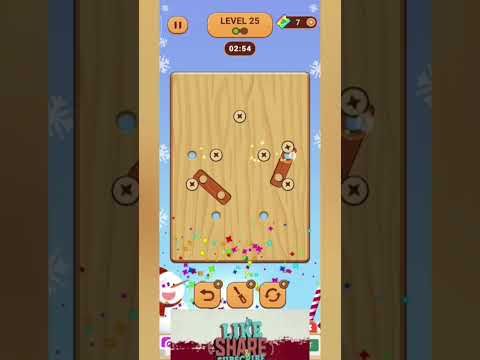 Video guide by Screw Driver Gaming Official Tamil: Wood Nuts & Bolts, Screw Level 25 #woodnutsamp