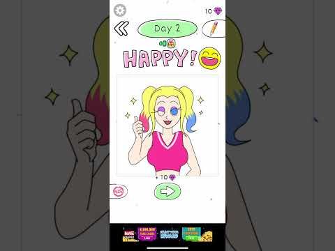 Video guide by RebelYelliex Gaming: Draw Happy Queen Level 2 #drawhappyqueen