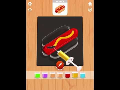 Video guide by short games: Jelly Dye Level 4 #jellydye