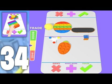 Video guide by GLC GAMES: Fidget Trading 3D: Fidget Toys Level 34 #fidgettrading3d