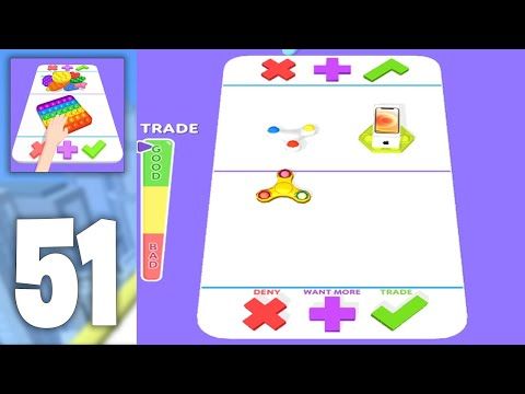 Video guide by GLC GAMES: Fidget Trading 3D: Fidget Toys Level 51 #fidgettrading3d
