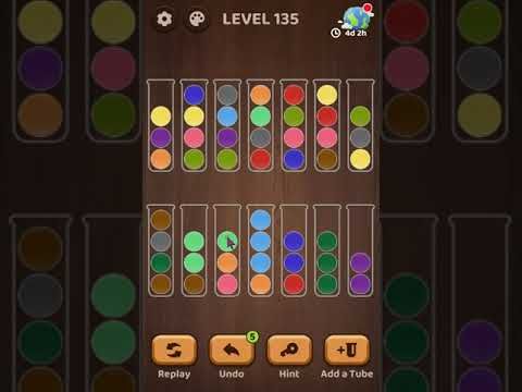 Video guide by Marcela Martinez: Ball Sort Puzzle Level 135 #ballsortpuzzle